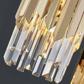 Gold Plated Pendant K9 Crystal Modern Chandelier