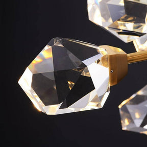 Diamante 12-Light Copper Branch Crystal Chandelier