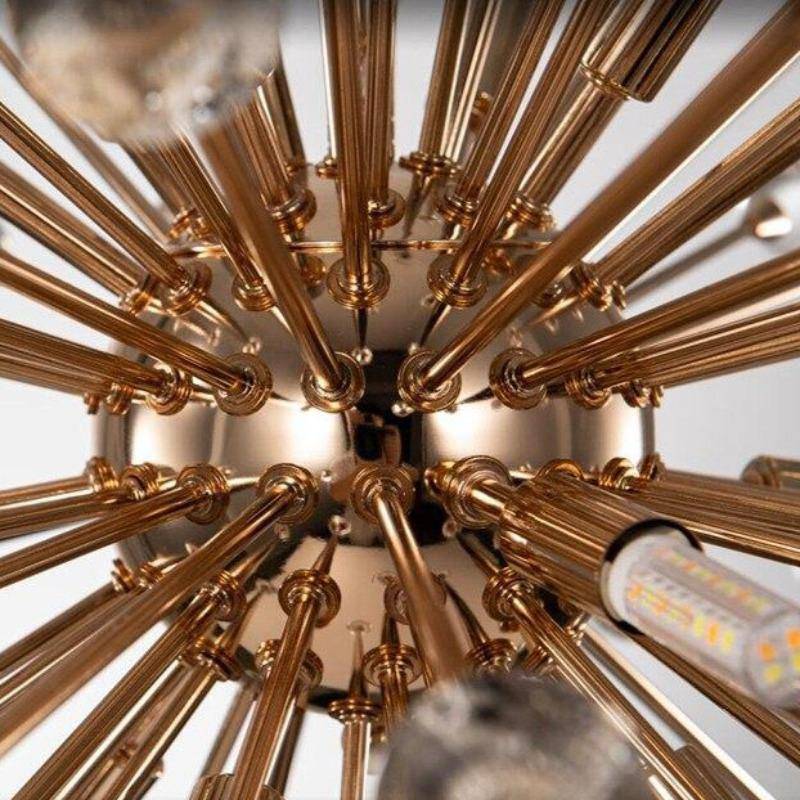Orel Rose Gold Crystal Sputnik Chandelier