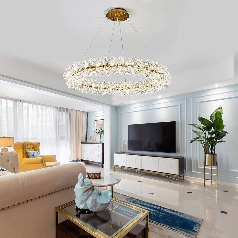 Modern Flush Mount Ceiling Light Ring Black/White Living Room | Las Sola