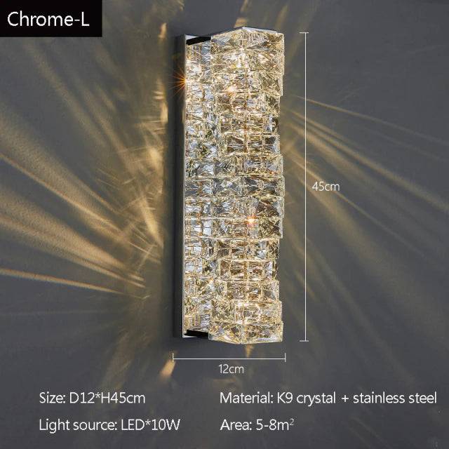 Bacci Crystal Wall Sconce