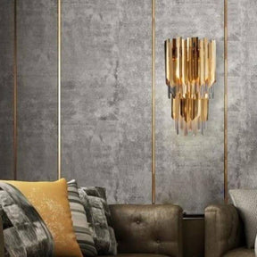 Legance Gold Plated Crystal Wall Sconce