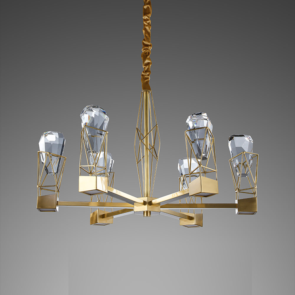 8-Light Modern Crystal Chandelier