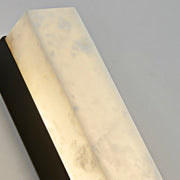 Moonshade Collection Marble Sconce, Black