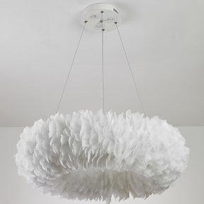 Natural Goose FeatherCeiling Light