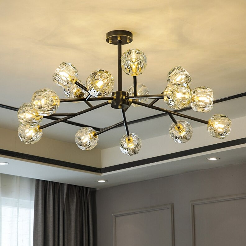 Rama Branch Chandelier, Black