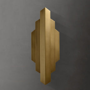 Brushed Copper Modern LED Wall Sconce