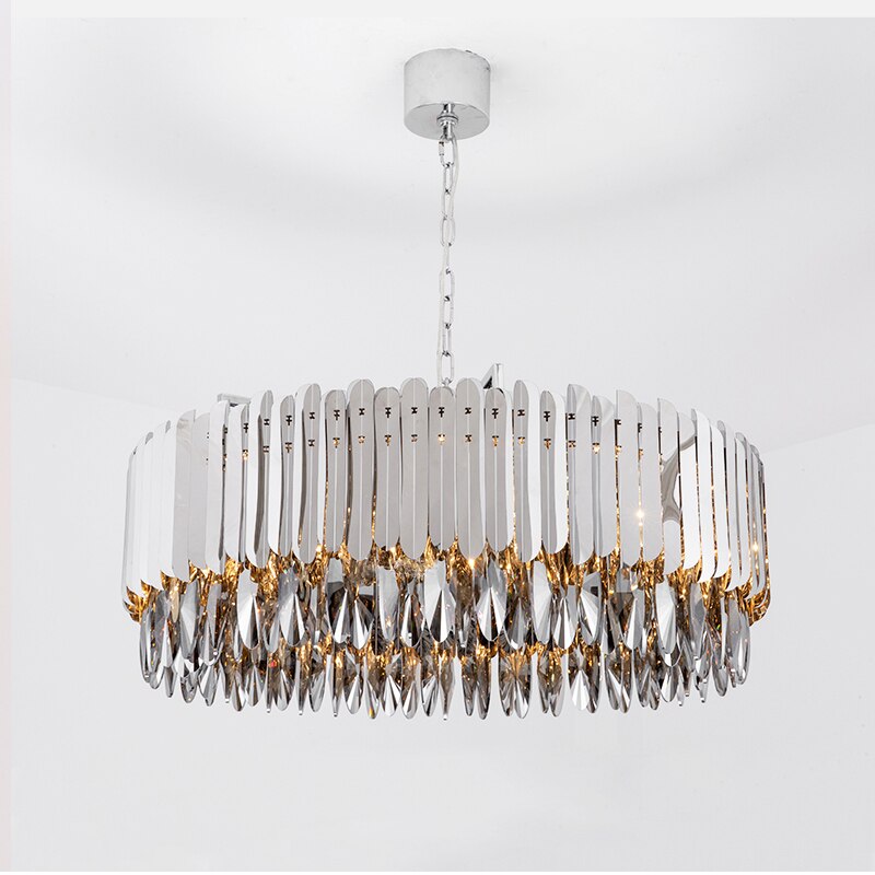 Legance Crystal Stainless Steel Chandelier, Chrome