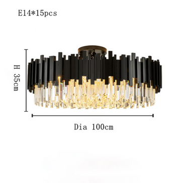 Shop Elegant Black Gio Flush Mount Chandelier for Your Home