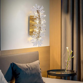 Mira Clear Crystal Wall Sconce - Morsale.com