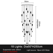 La Barra Duplex Staircase Foyer Chandelier