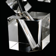 Diamante Crystal Chandelier, Black